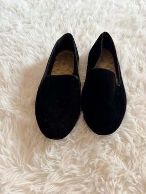 Birdies The Starling Black Velvet Loafers Flats Size 7.5